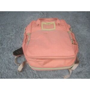 Baby Diaper Bag- 3 in 1 Backpack with Changing Station Hotbest Coral